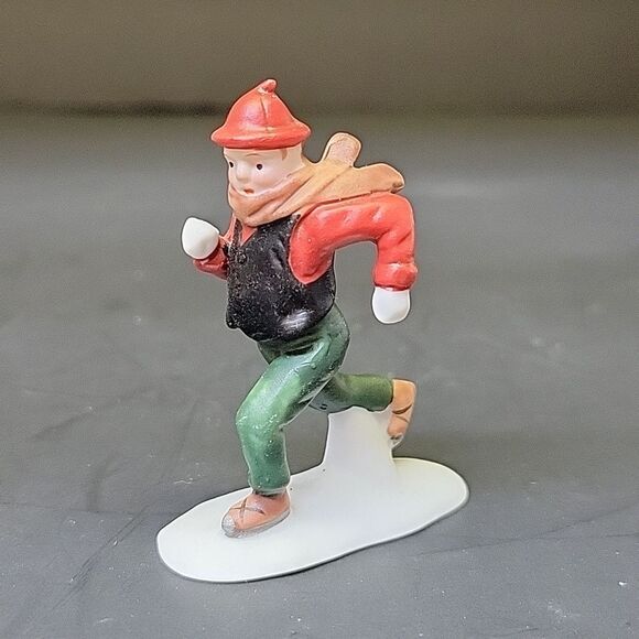 Department 56 CHILDE POND AND SKATERS Set of 4 Dickens Heritage Village 5903-0 - Picture 11 of 12